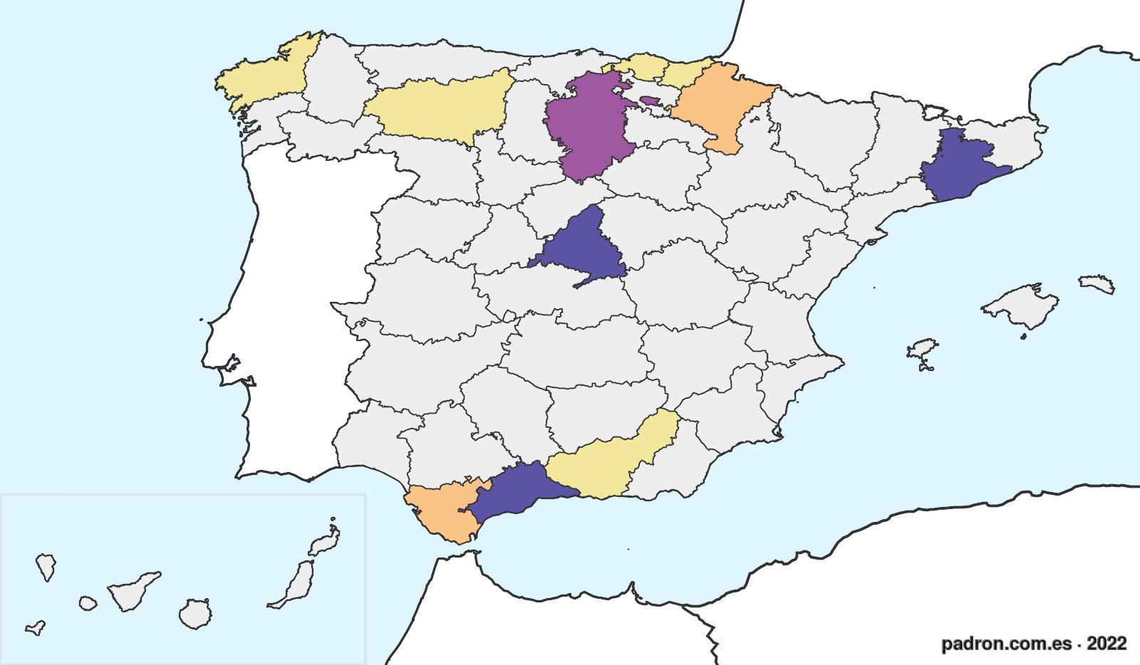 Cataríes en España.