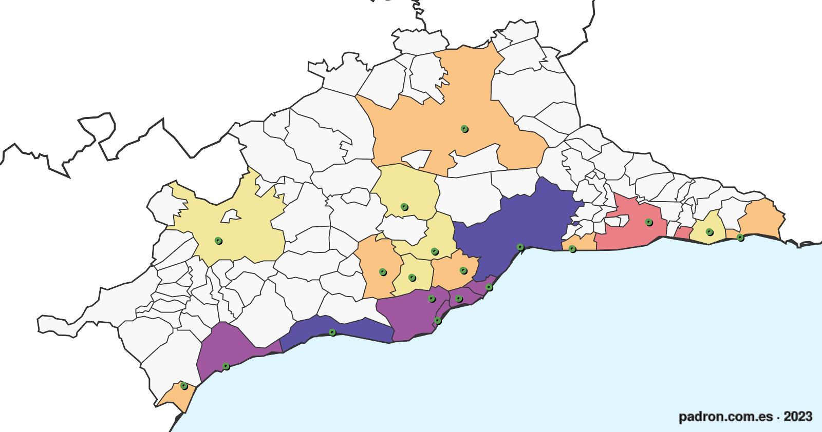 8.824 Colombianos en Málaga.