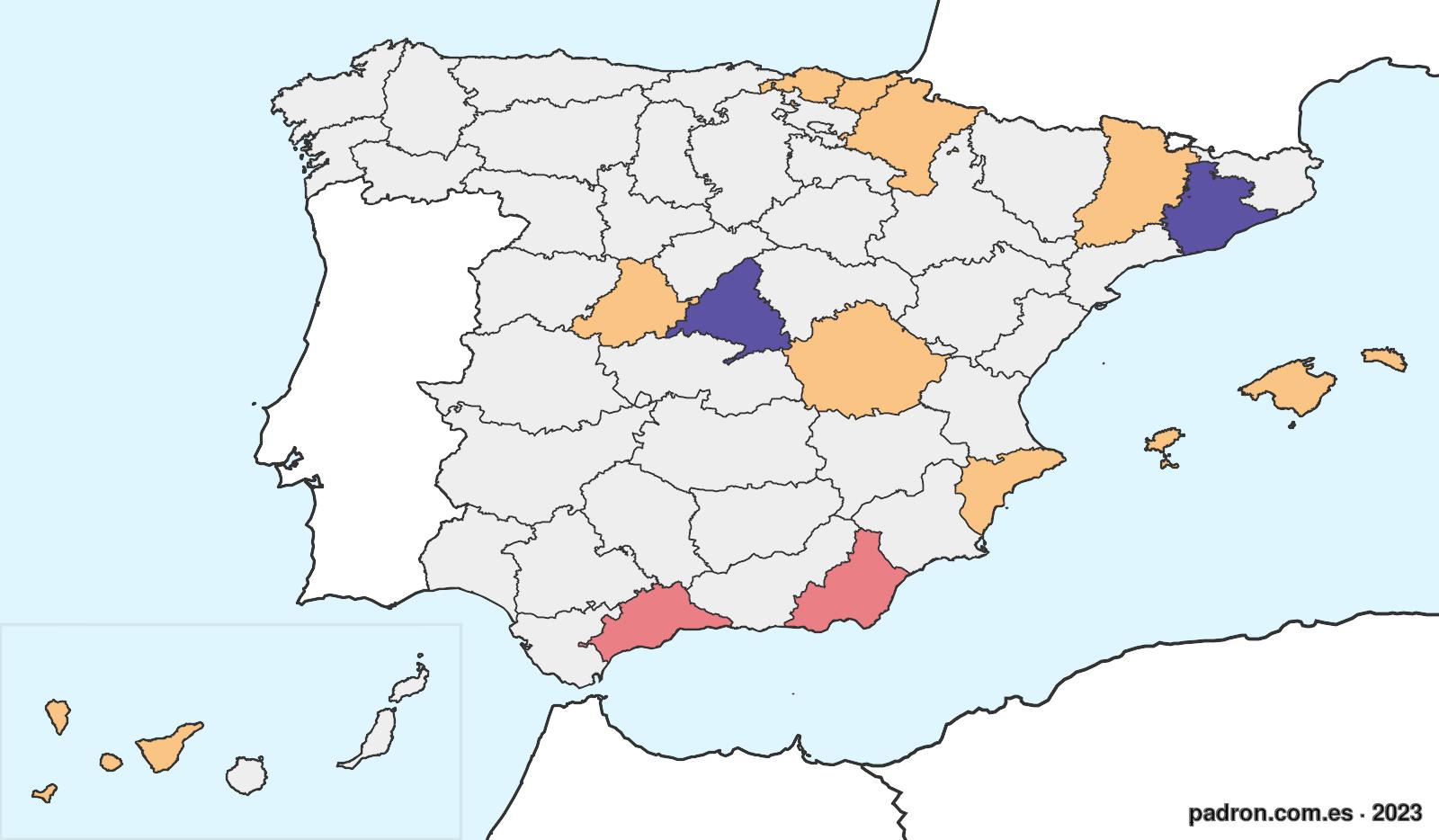 Malauíes en España.