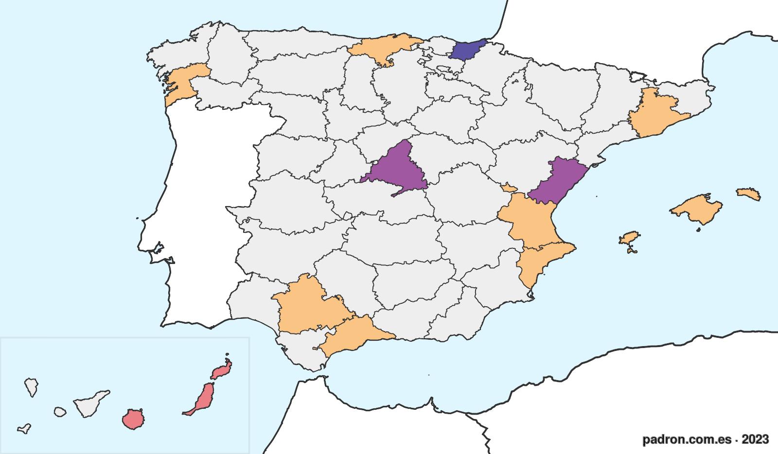 oceánicos en España.