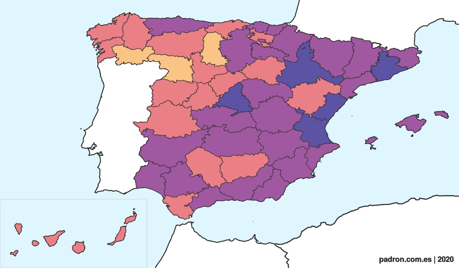 mapa de españa a rumania 671.985 Rumanos residentes en España. Mapa de distribución.