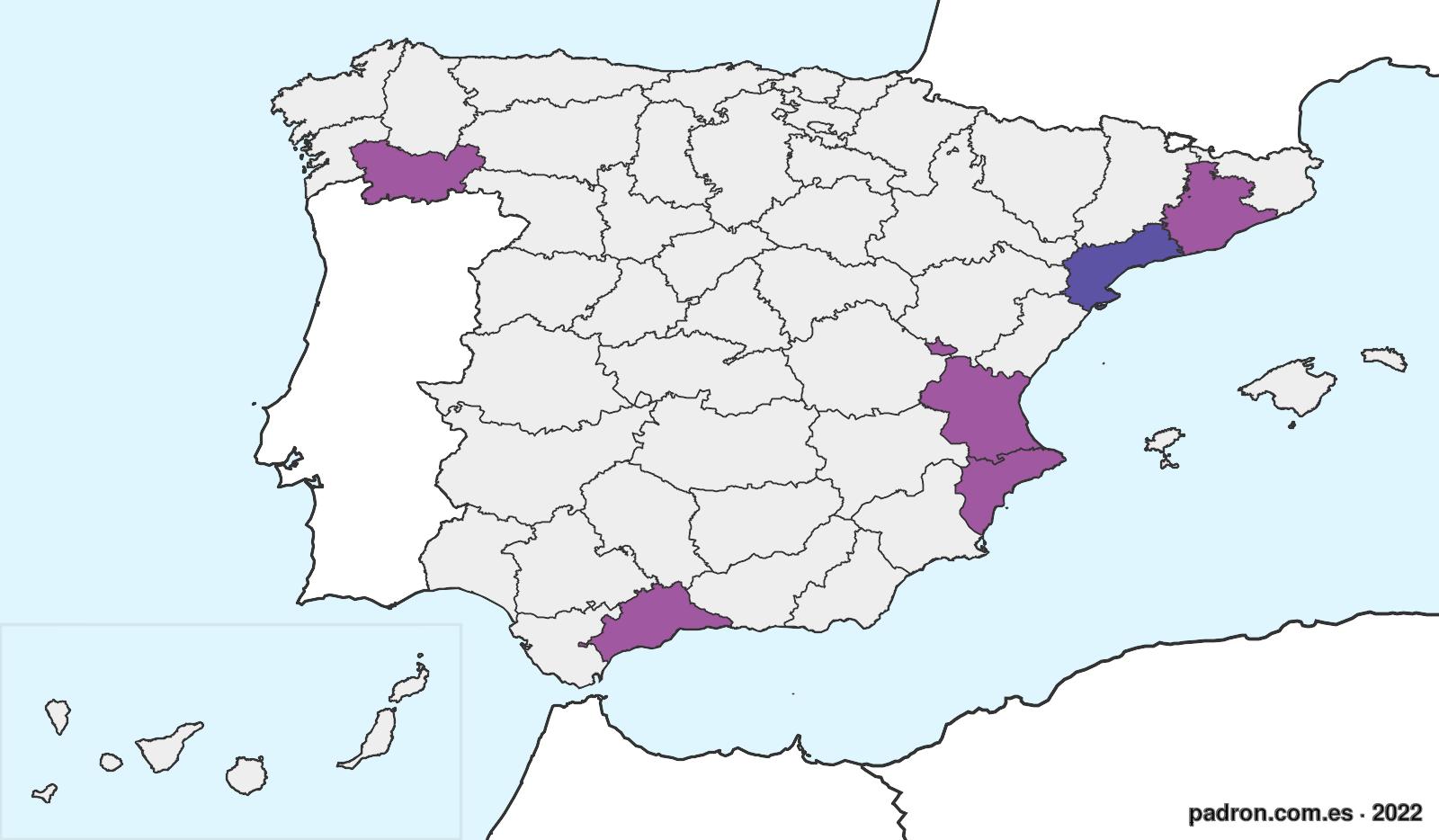 Sanvicentinos en España.